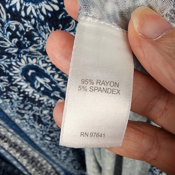 J Jill Paisley Print Mini T-shirt Dress Size Small Petite - Picture 5 of 7